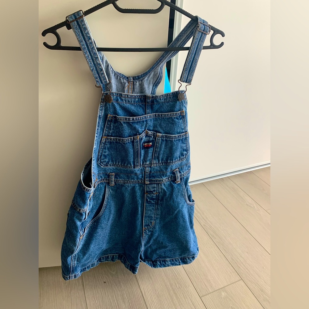 Jordache denim blue overalls size S/M